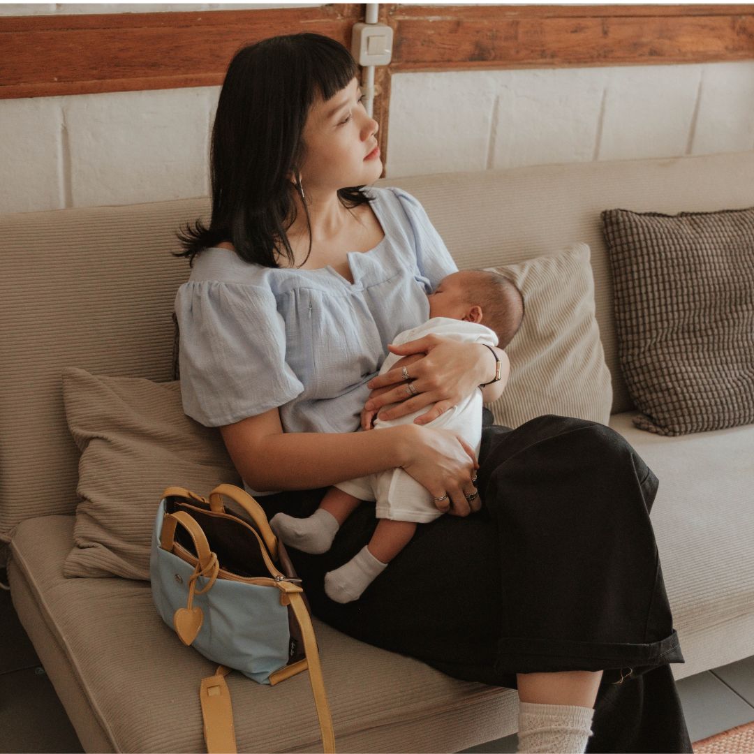 Mikhadou - Margaux Blouse Nursingwear - Baju Menyusui Bukaan Resleting