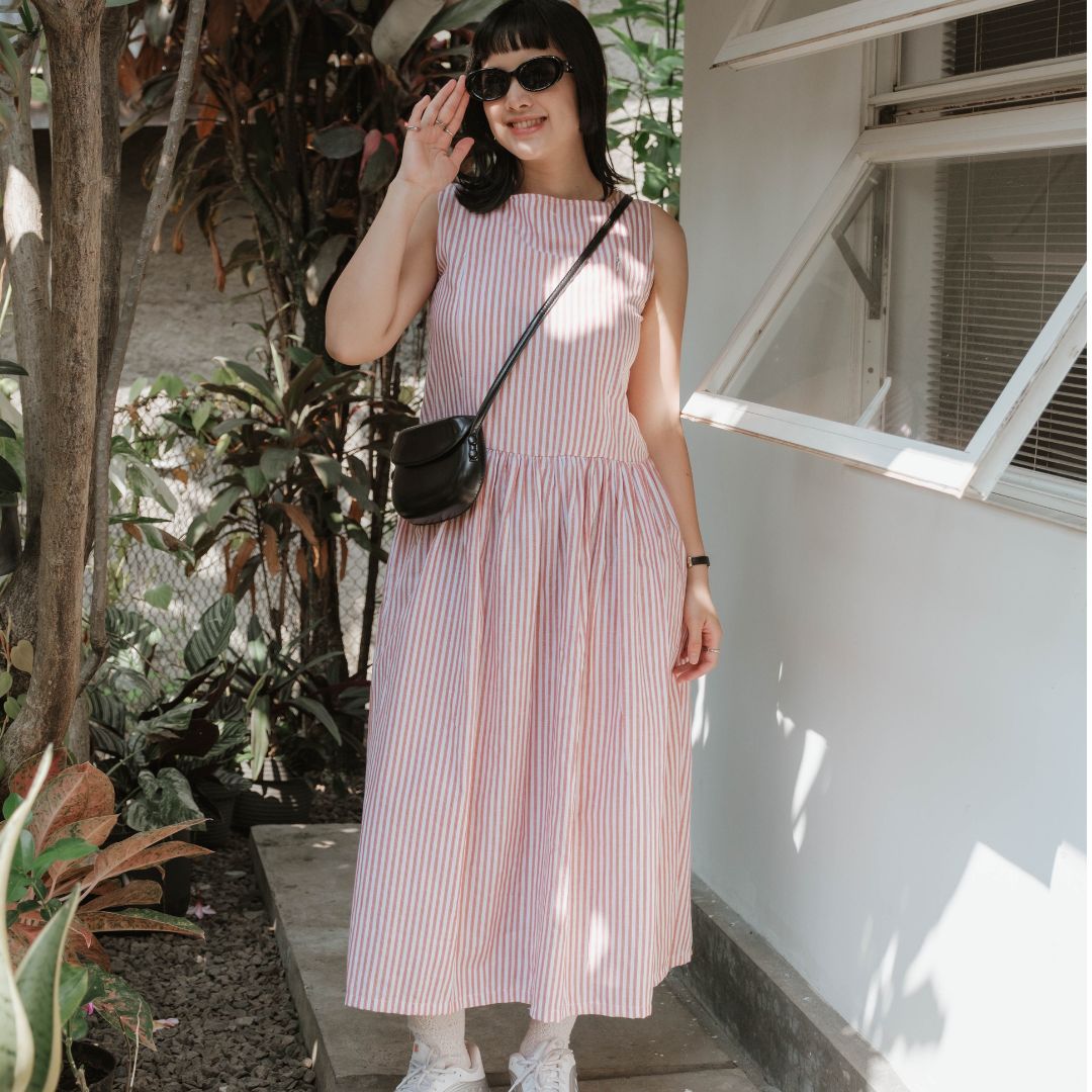 Mikhadou - Baju Menyusui Nursingwear Celine Dress  / Dress Busui Rample