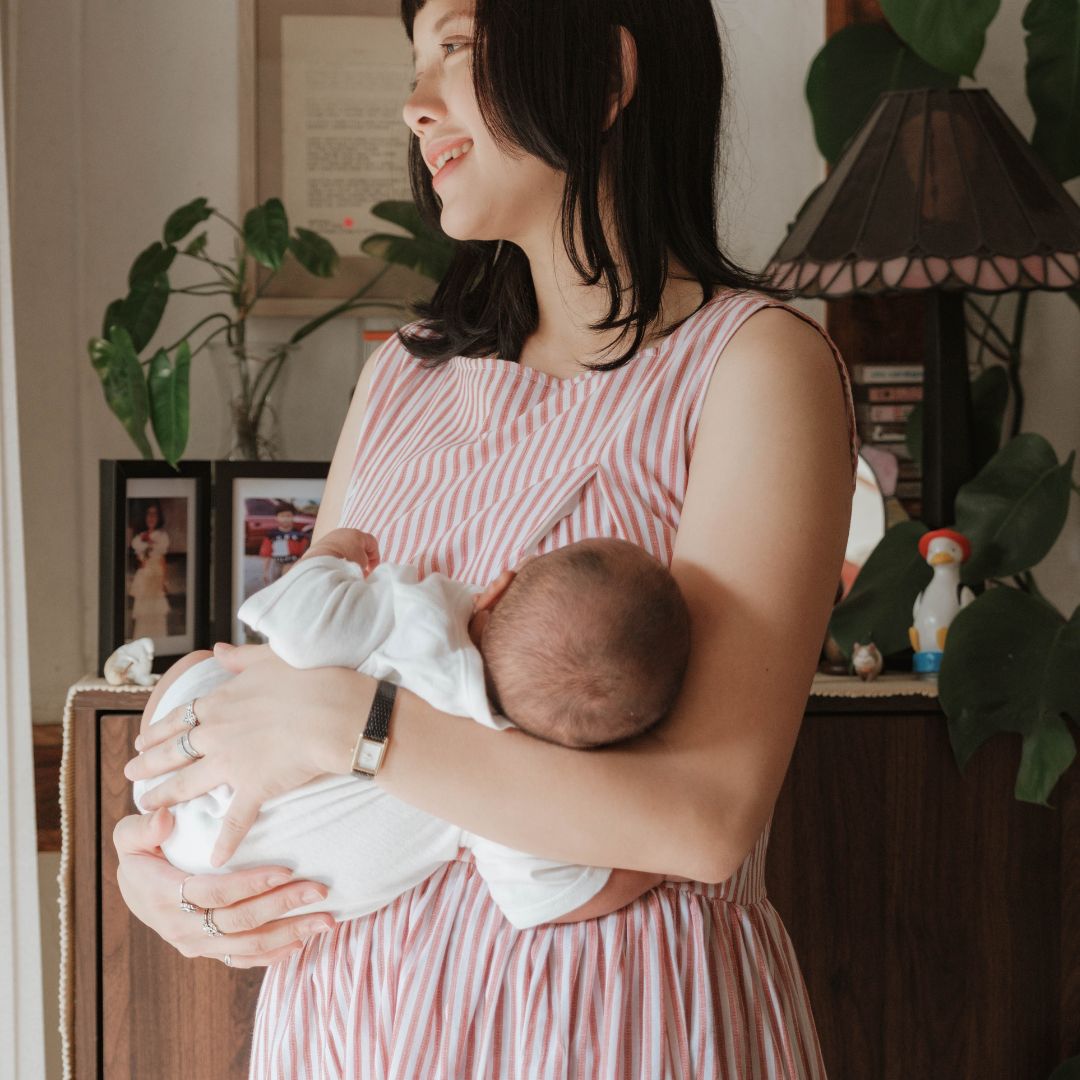 Mikhadou - Baju Menyusui Nursingwear Celine Dress  / Dress Busui Rample