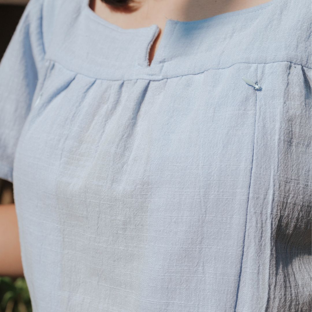 Mikhadou - Margaux Blouse Nursingwear - Baju Menyusui Bukaan Resleting