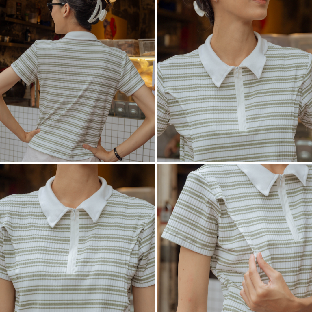 Nursingwear - Emile Shirt - Baju Menyusui