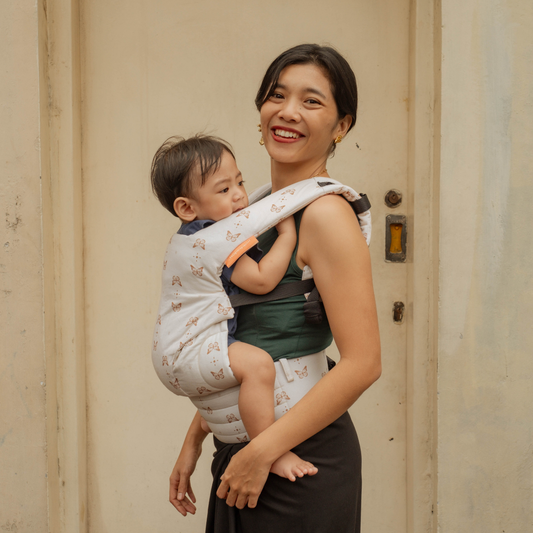 SSC Voyage Mikhadou Papillon Crème - Gendongan Bayi