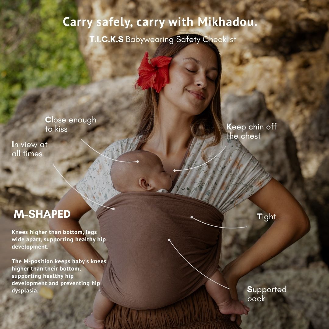 Stretchy Wrap Mikhadou Reversible Meadow - Gendongan Bayi