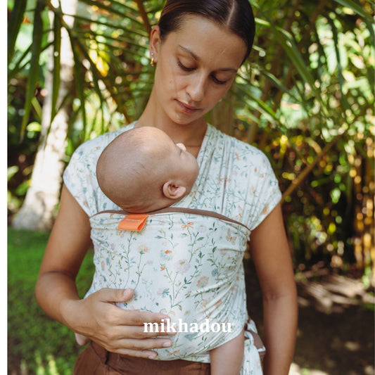 Stretchy Wrap Mikhadou Reversible Meadow - Gendongan Bayi