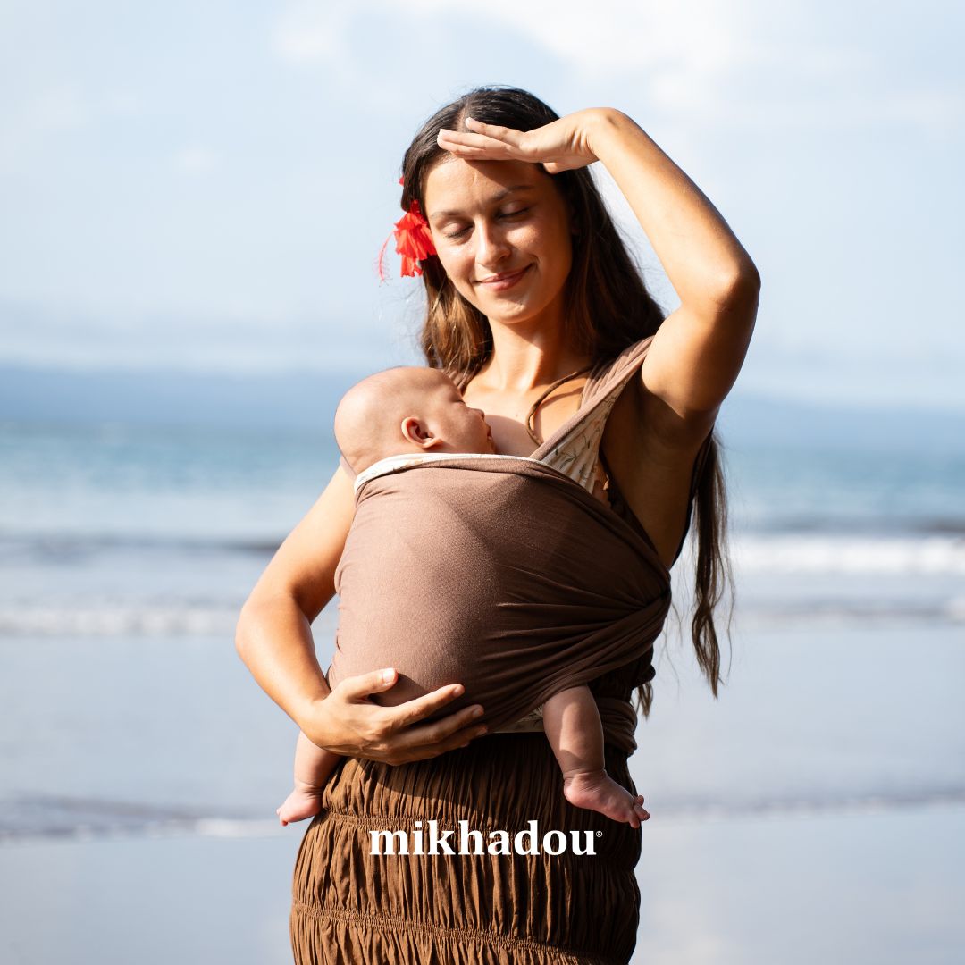 Stretchy Wrap Mikhadou Reversible Meadow - Gendongan Bayi