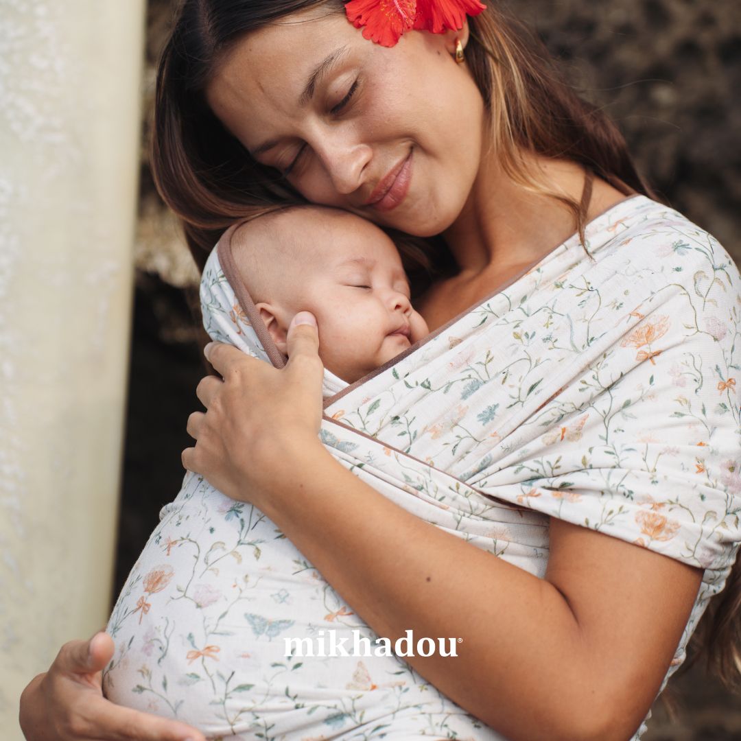 Stretchy Wrap Mikhadou Reversible Meadow - Gendongan Bayi