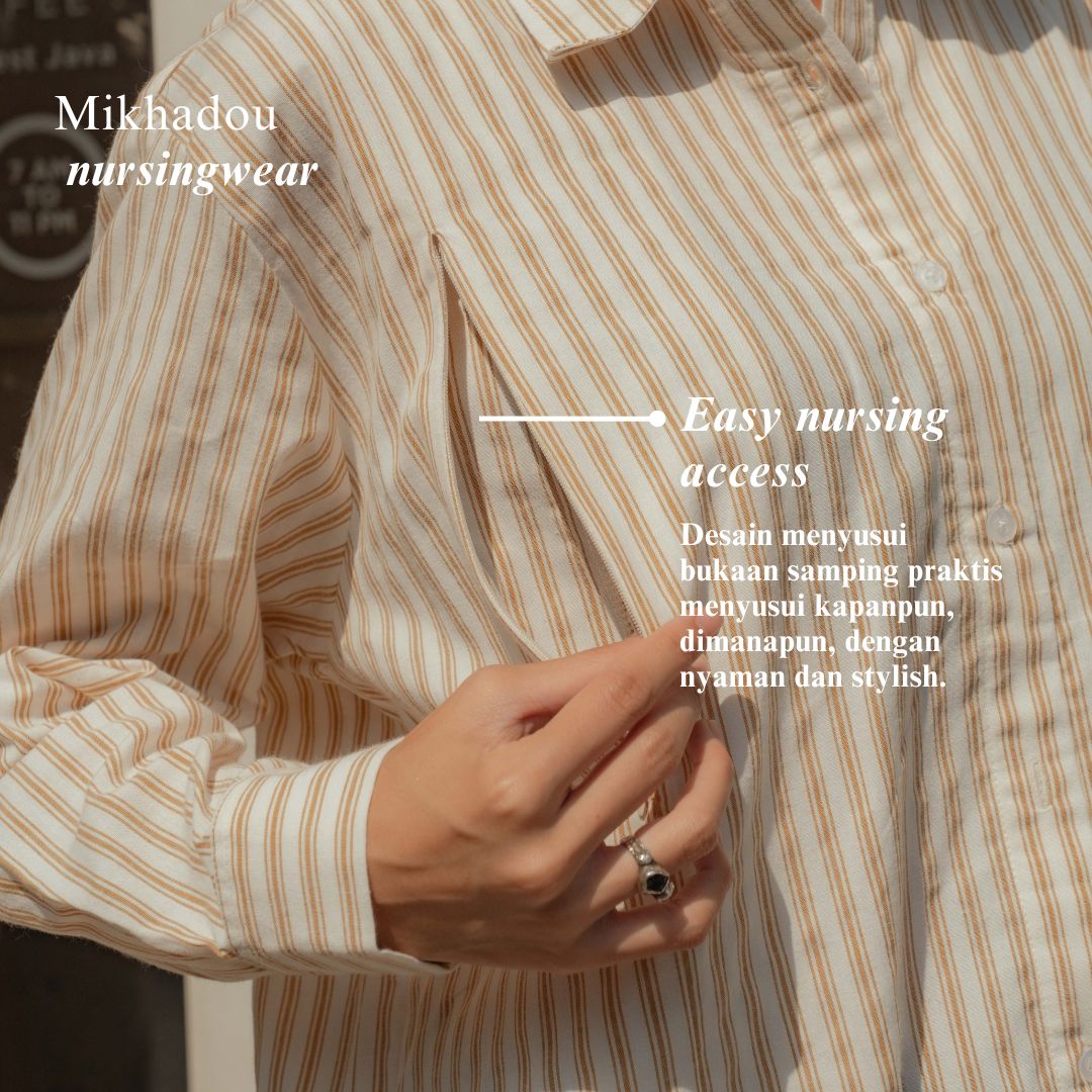 Nursingwear - Miel Shirt Oversize - Baju Menyusui