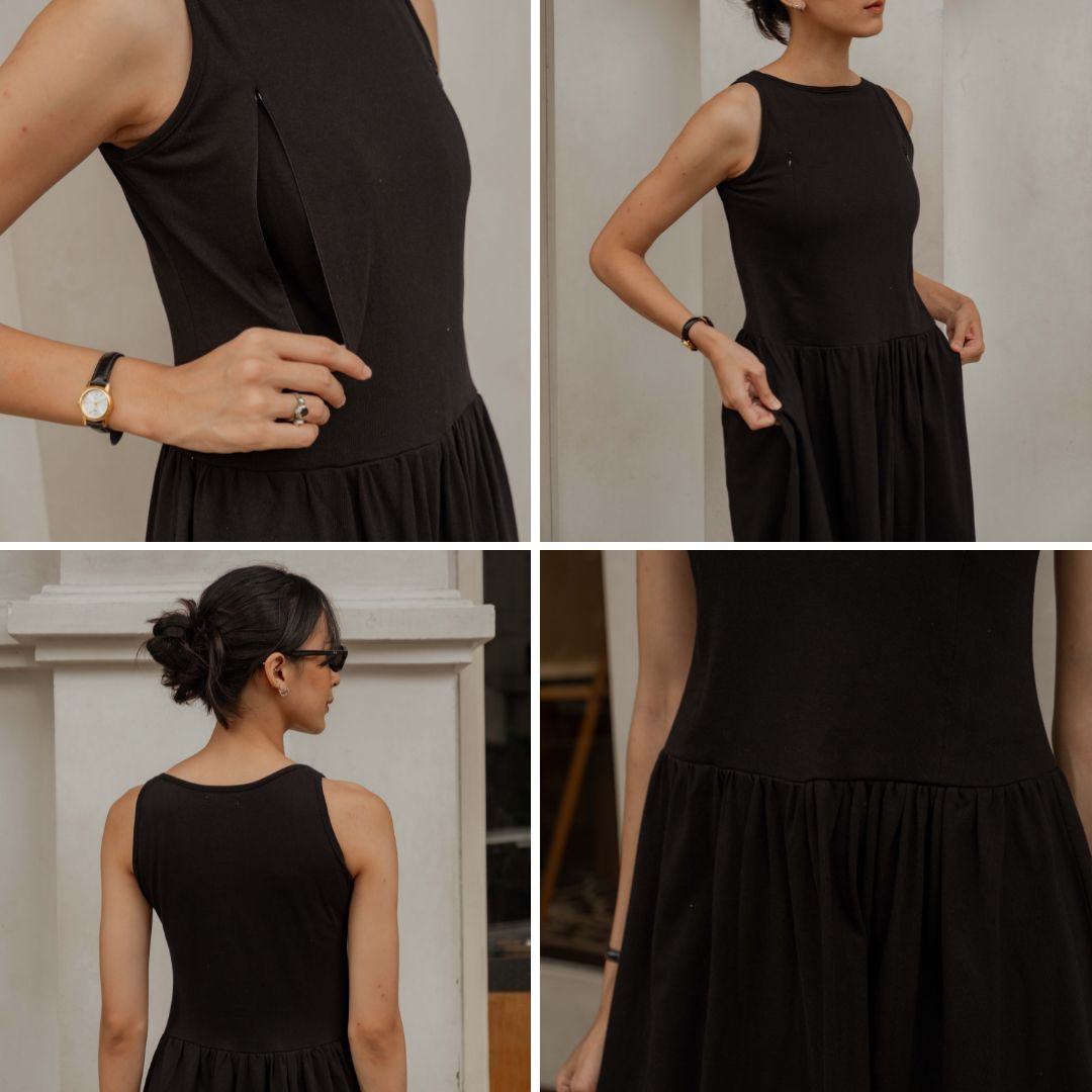 Pre-Order Ready 10 Des - Nursingwear - Maia Dress - Baju Menyusui