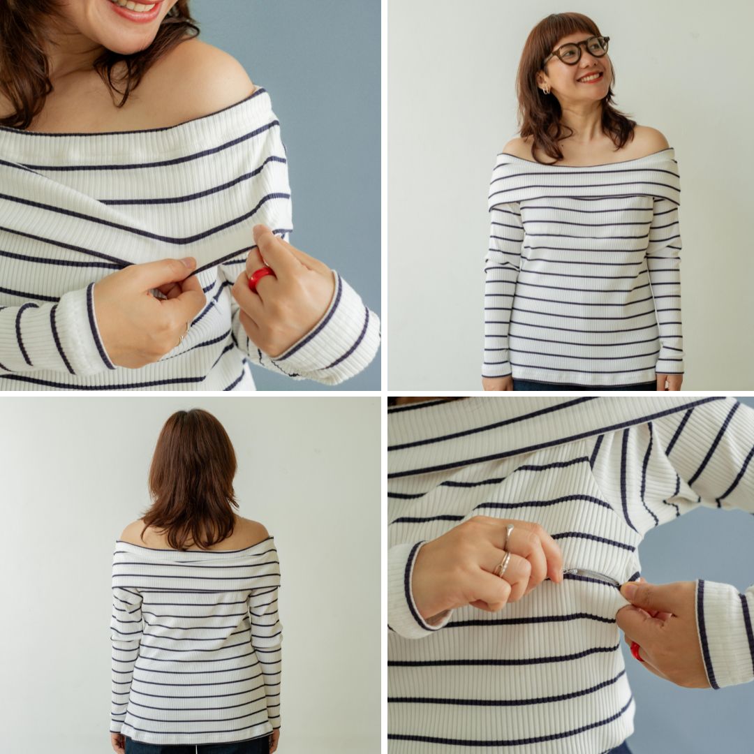 Nursingwear - Aiya Sabrina Top - Baju Menyusui