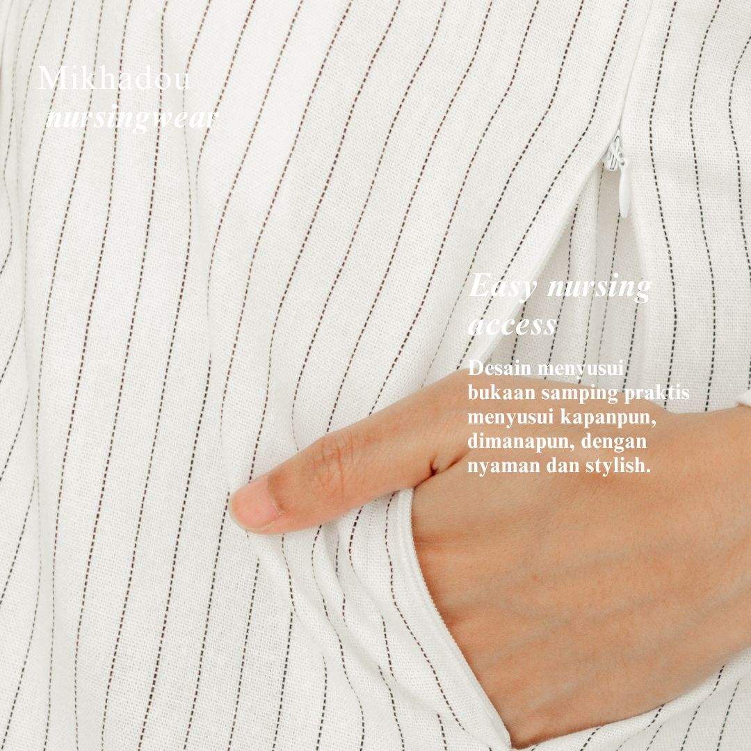 Nursingwear - Cammile Linen Top - Baju Menyusui