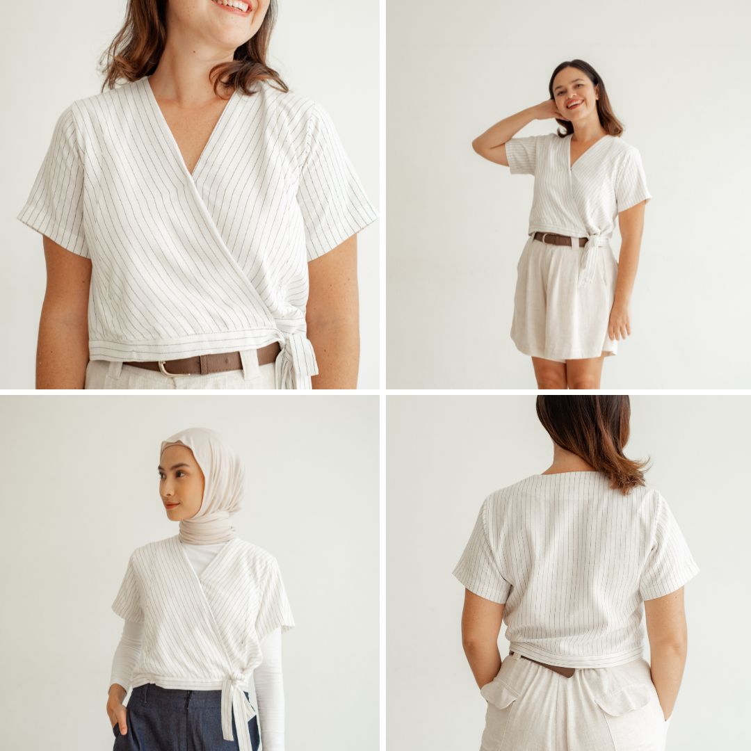 Nursingwear - Cammile Linen Top - Baju Menyusui