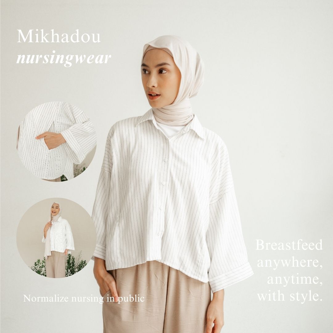 Nursingwear - Manon Linen Shirt - Baju Menyusui