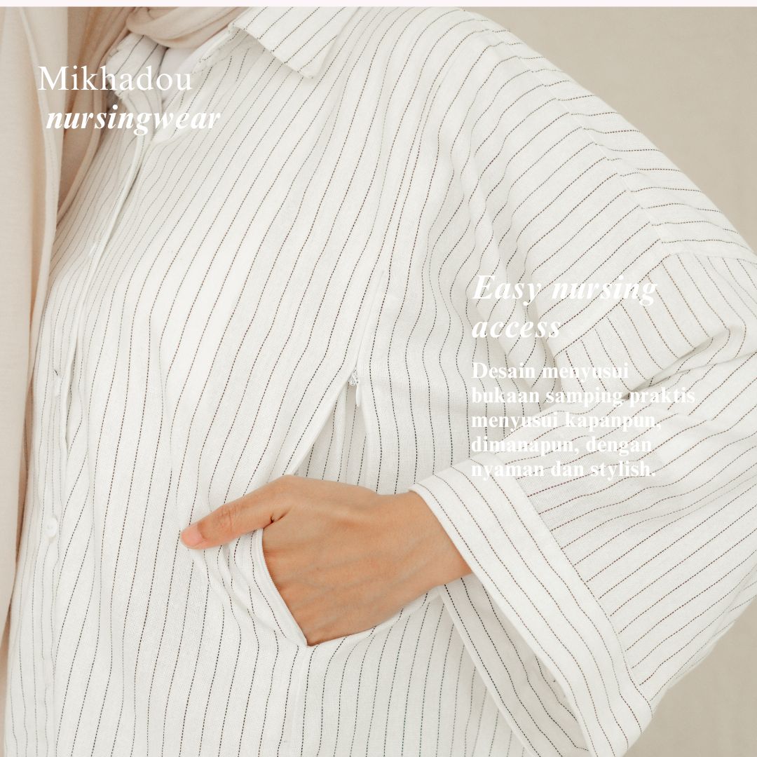 Nursingwear - Manon Linen Shirt - Baju Menyusui