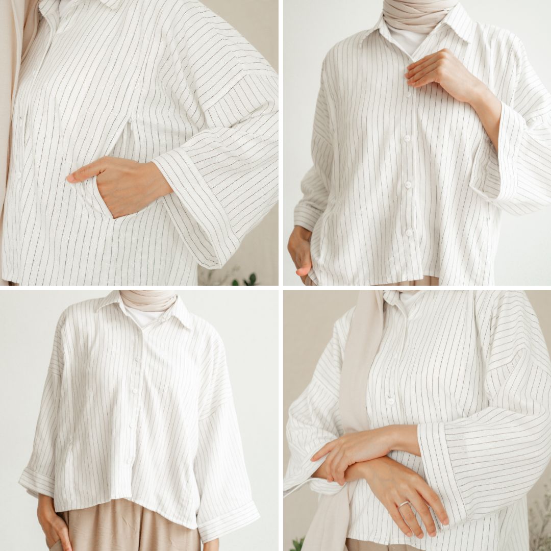 Nursingwear - Manon Linen Shirt - Baju Menyusui