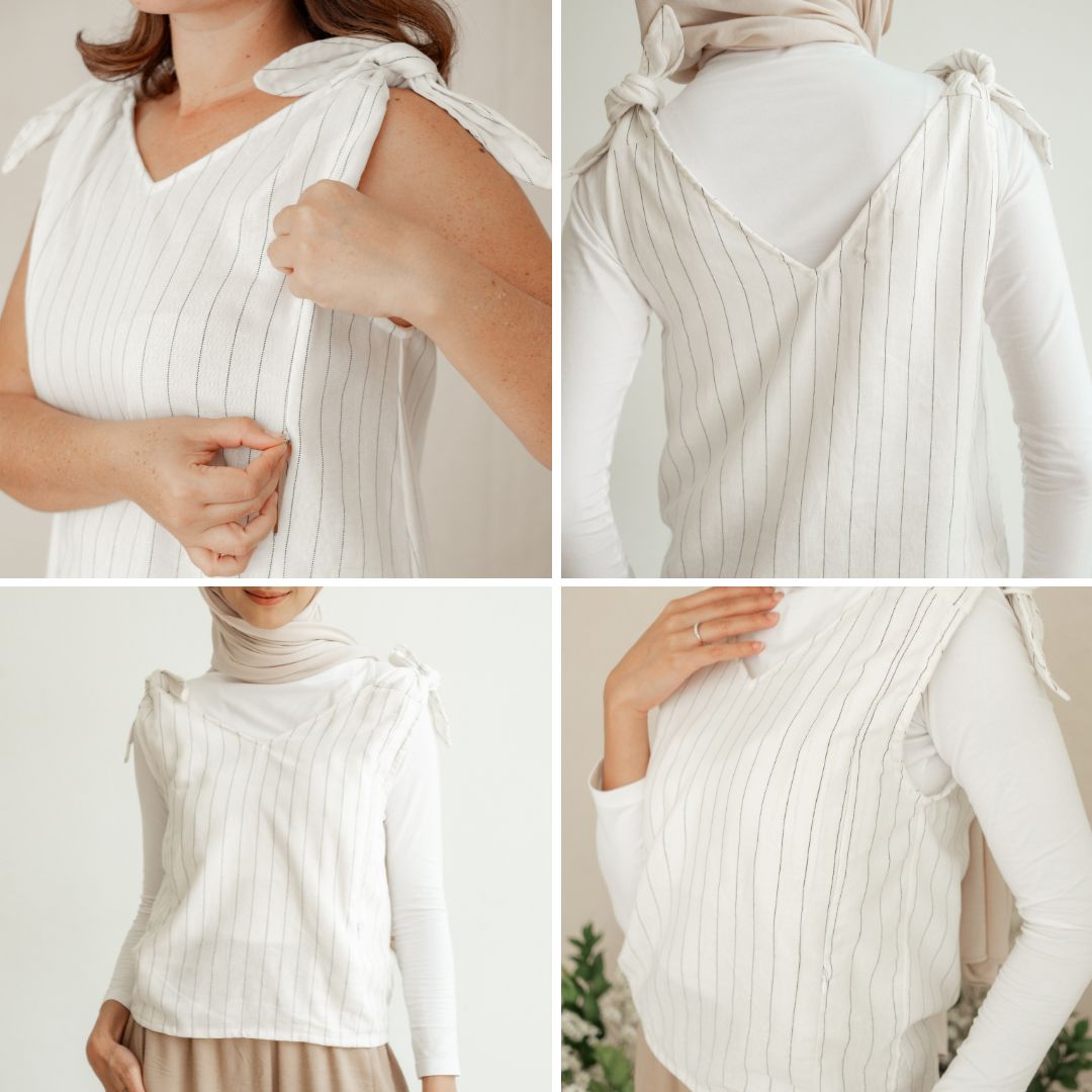 Nursingwear - Capucine Linen Top - Baju Menyusui