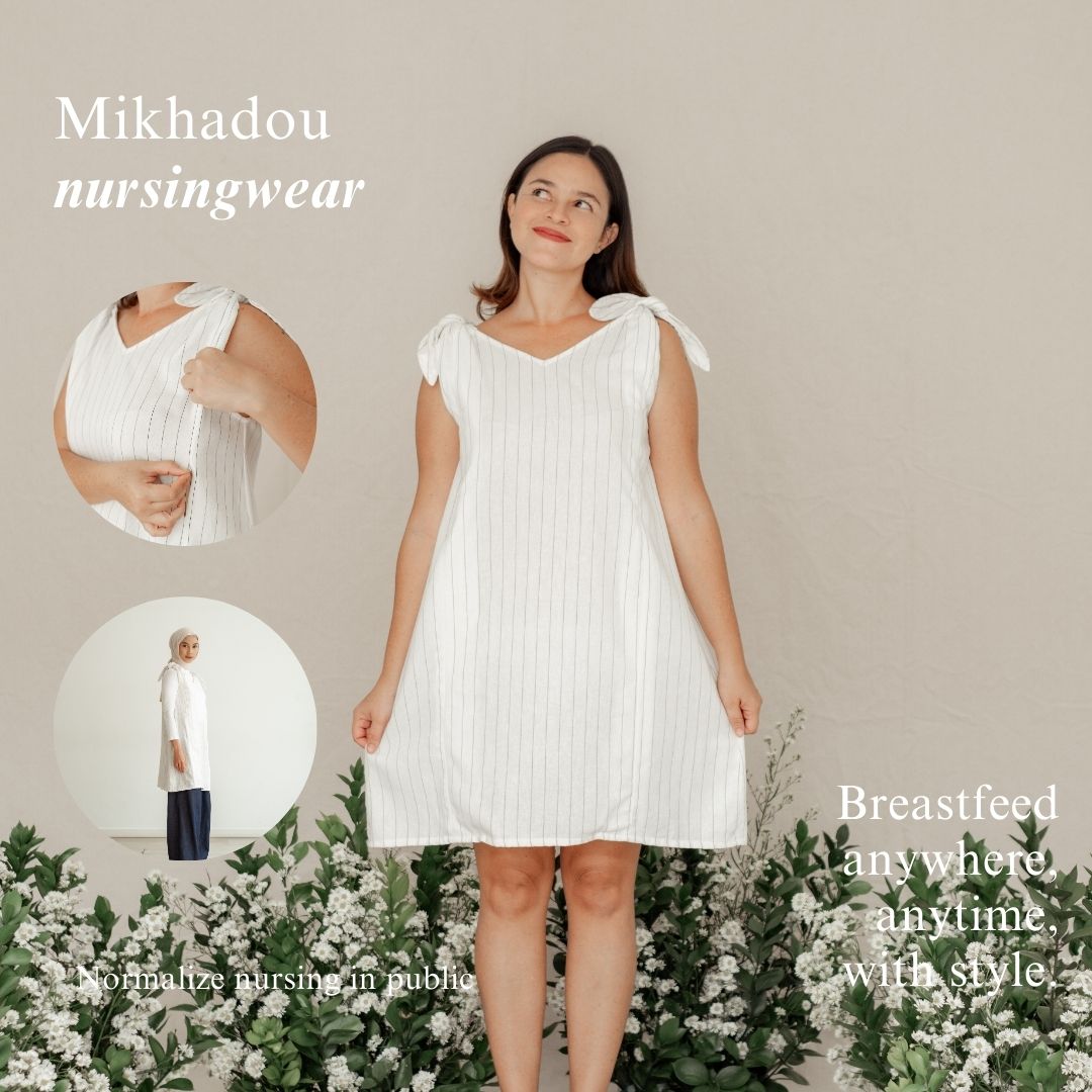 Nursingwear - Colette Knotted Dress - Baju Menyusui
