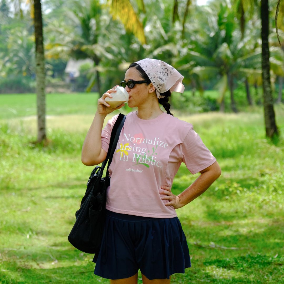Mikhadou - Nursingwear Tee - Normalize Nursing Short Sleeve Tee / Longsleeve