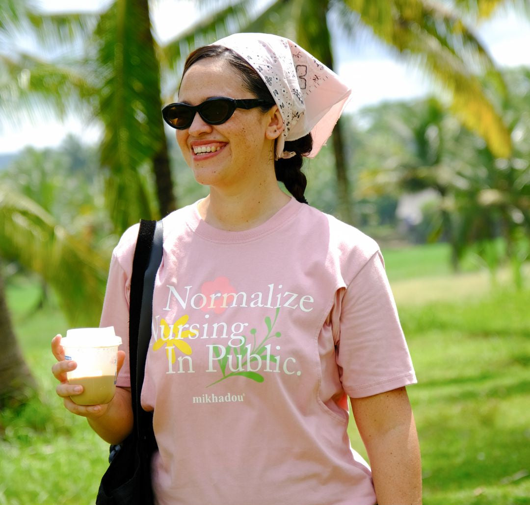 Mikhadou - Nursingwear Tee - Normalize Nursing Short Sleeve Tee / Longsleeve