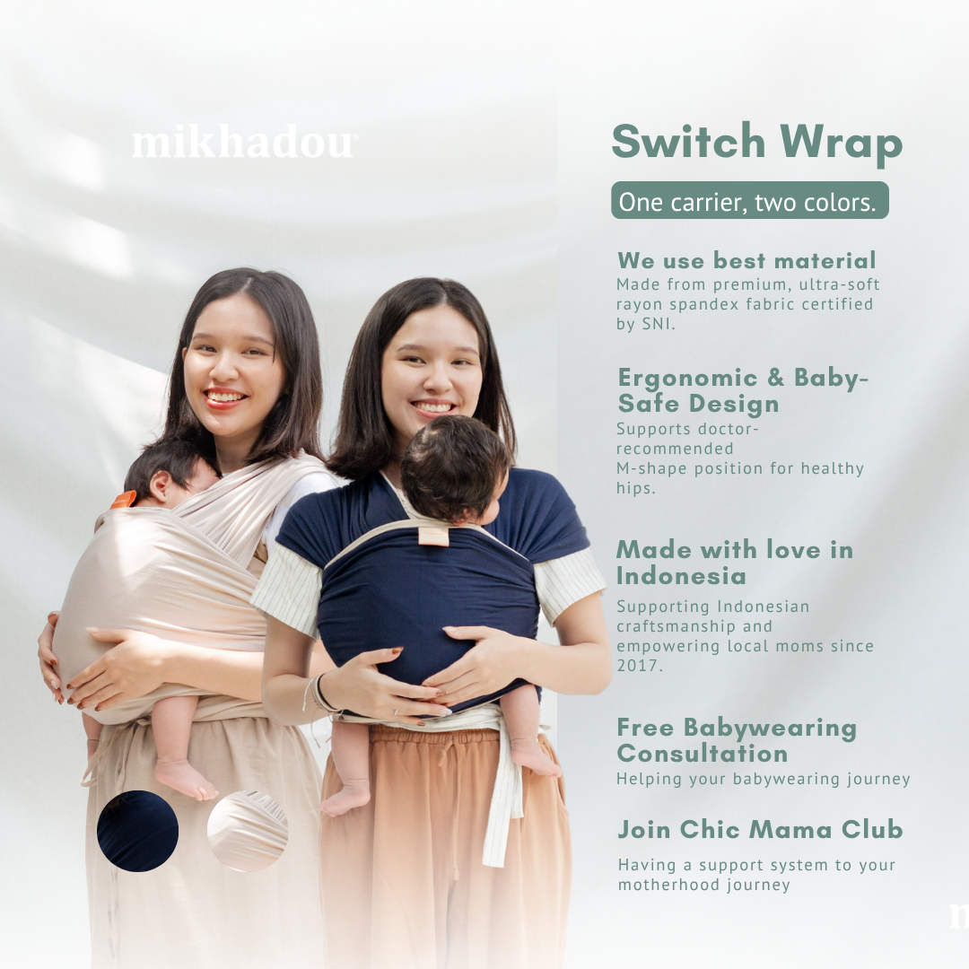 Stretchy Wrap - Switch Shoreline | Gendongan Bayi