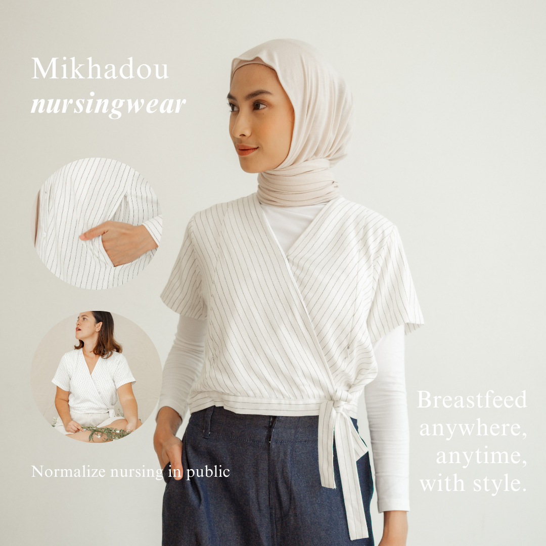Nursingwear - Cammile Linen Top - Baju Menyusui
