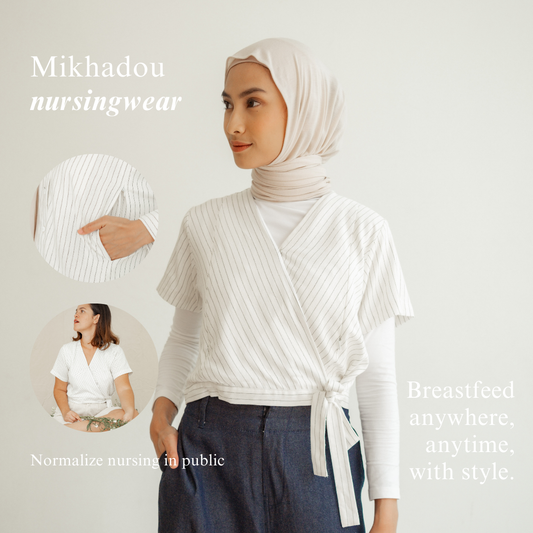 Nursingwear - Cammile Linen Top - Baju Menyusui