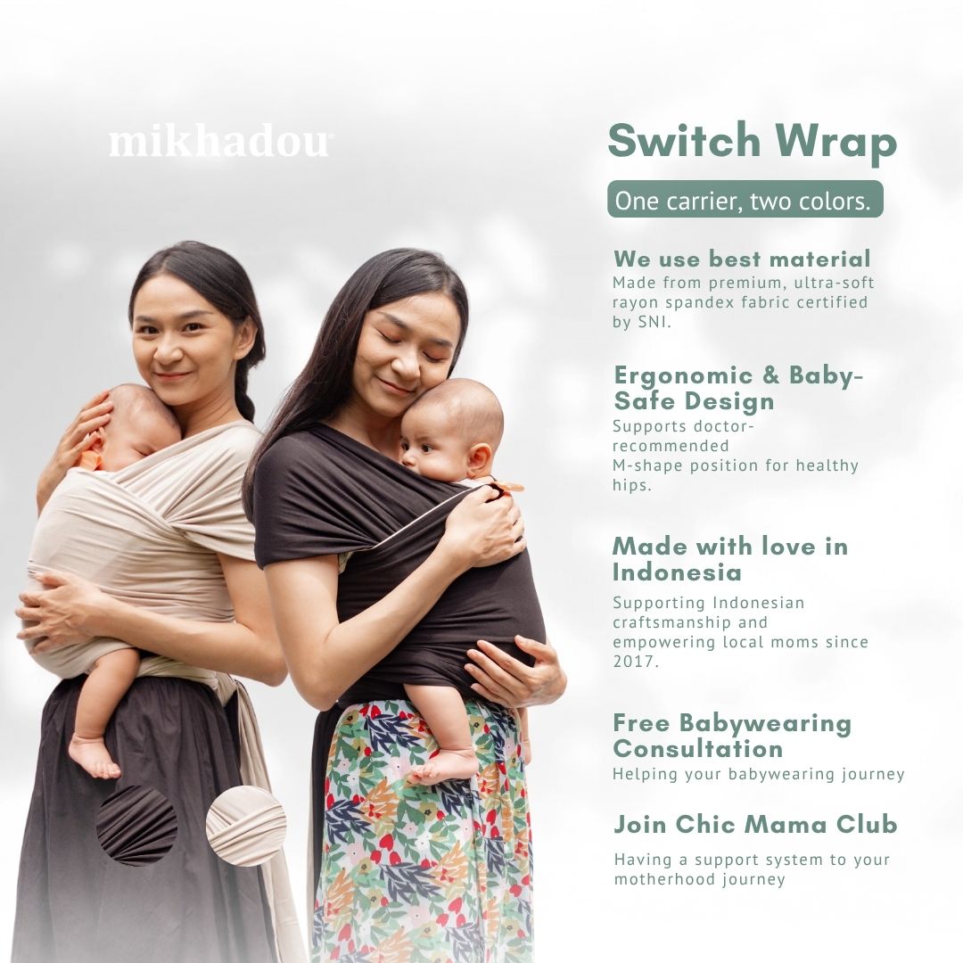 Stretchy Wrap - Switch Midnight | Gendongan Bayi