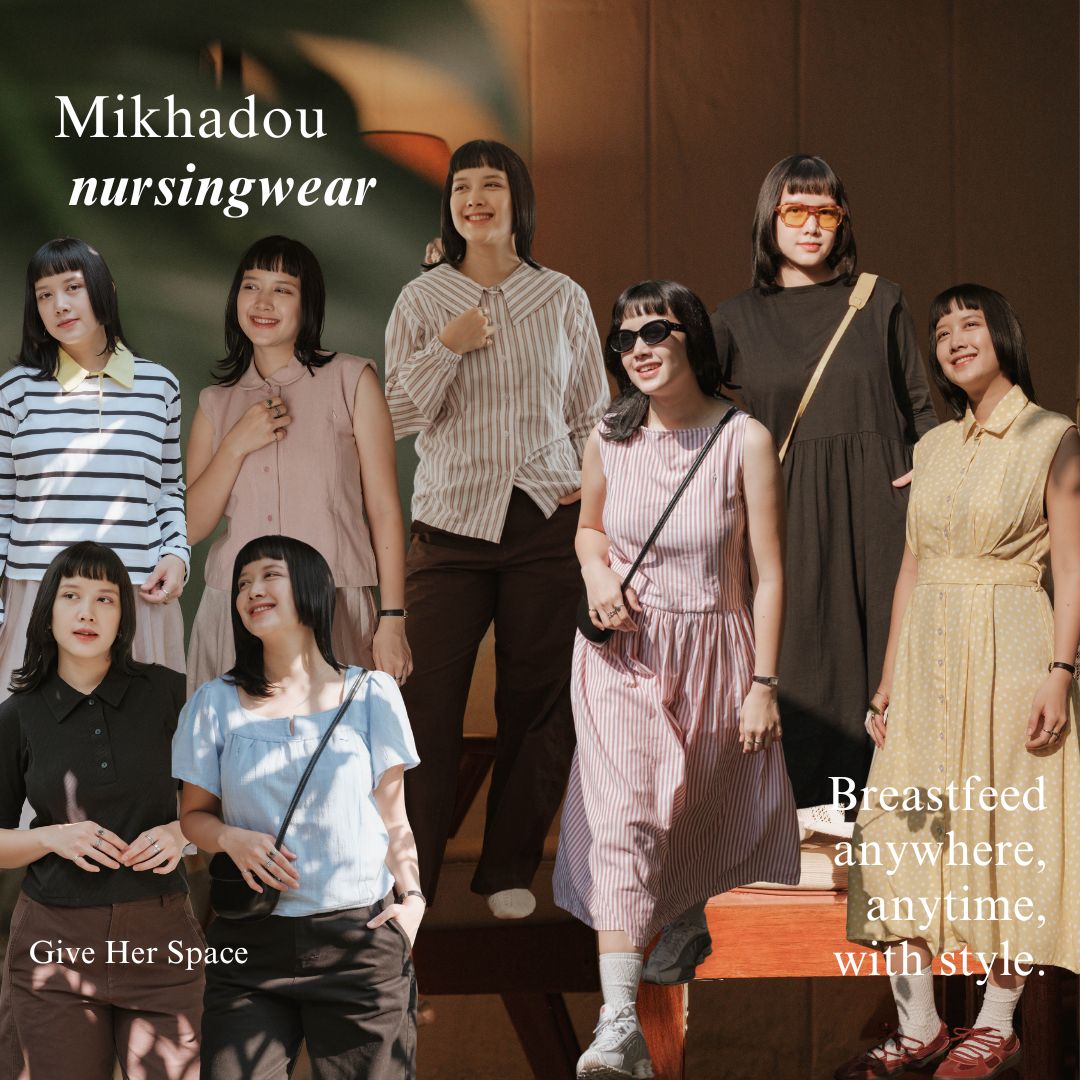 Mikhadou - Baju Menyusui Nursingwear Celine Dress  / Dress Busui Rample
