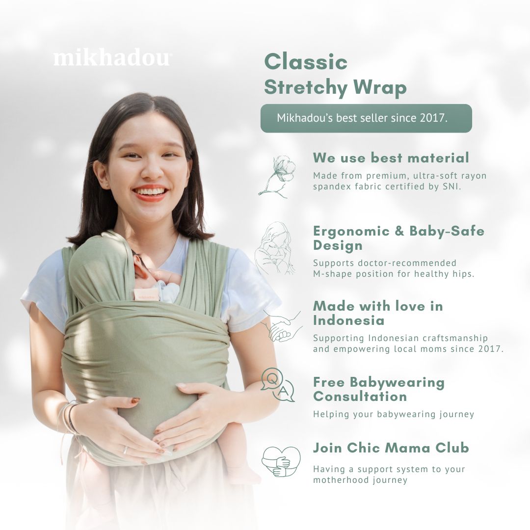 Stretchy Wrap - Olive | Gendongan Bayi