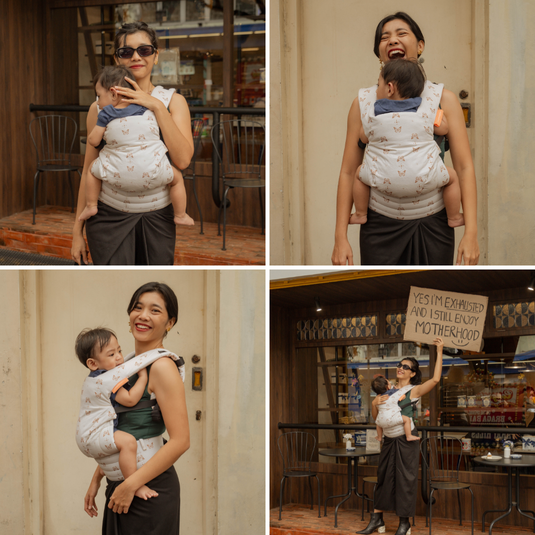 SSC Voyage Mikhadou Papillon Crème - Gendongan Bayi
