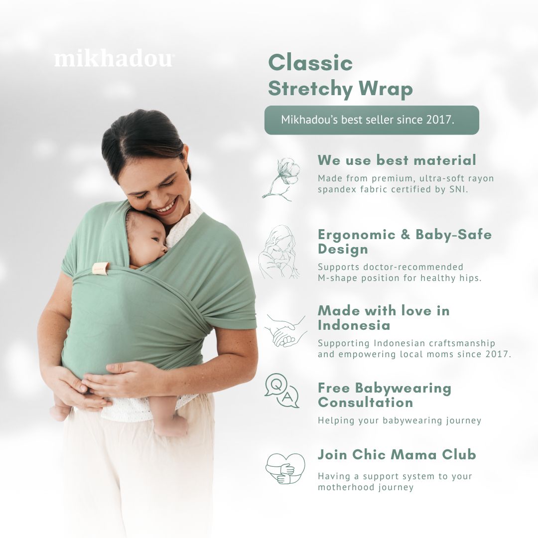 Stretchy Wrap - Jade Green | Gendongan Bayi