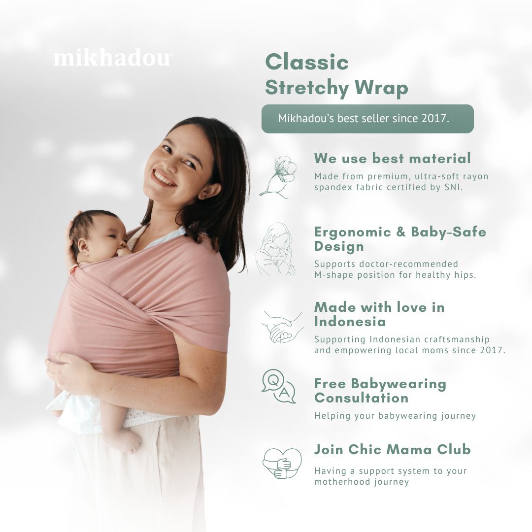 Stretchy Wrap - Rose Dust | Gendongan Bayi