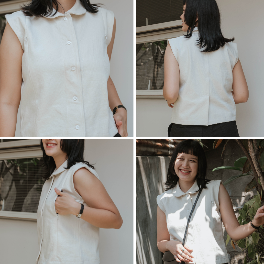 Nursingwear - Denime Vest - Baju Menyusui