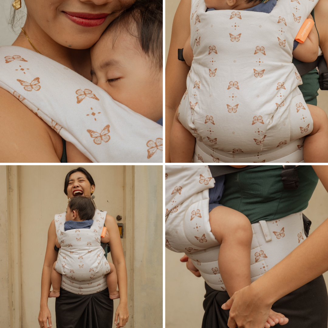 SSC Voyage Mikhadou Papillon Crème - Gendongan Bayi