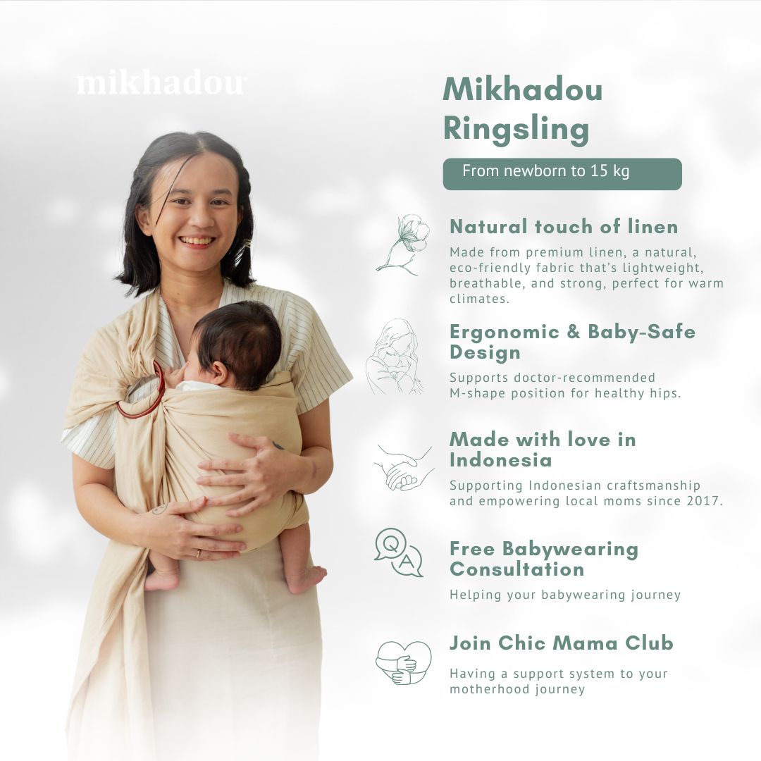Ring Sling Cotton Oat - Gendongan Bayi