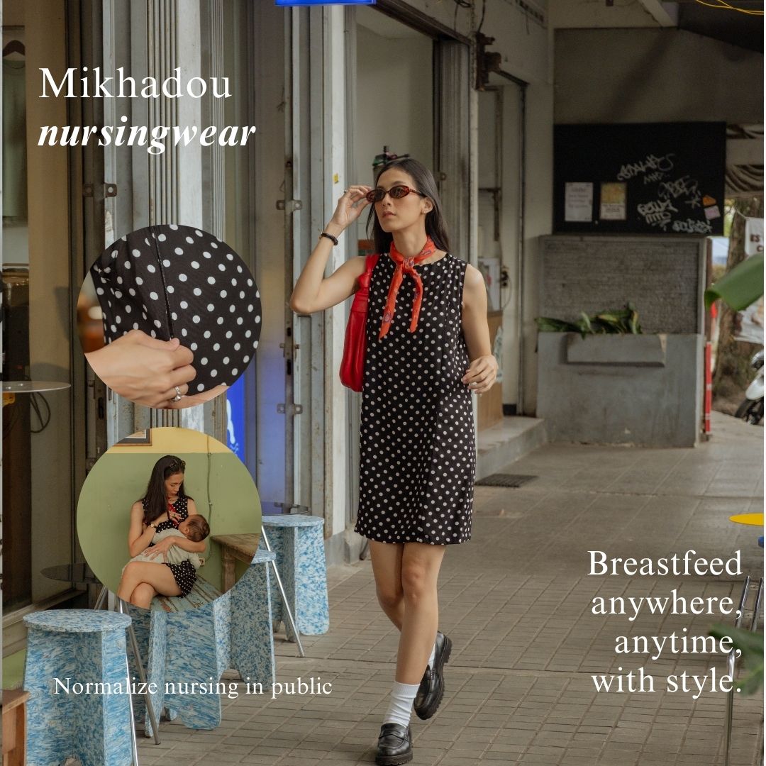 Pre Order size L Ready 15 April - Nursingwear - Chloe Dress - Baju Menyusui