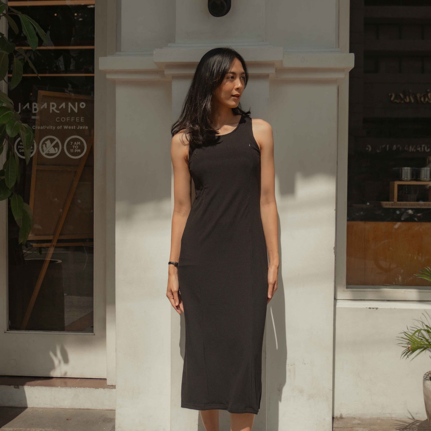 Nursingwear - Noir Dress Knit - Baju Menyusui