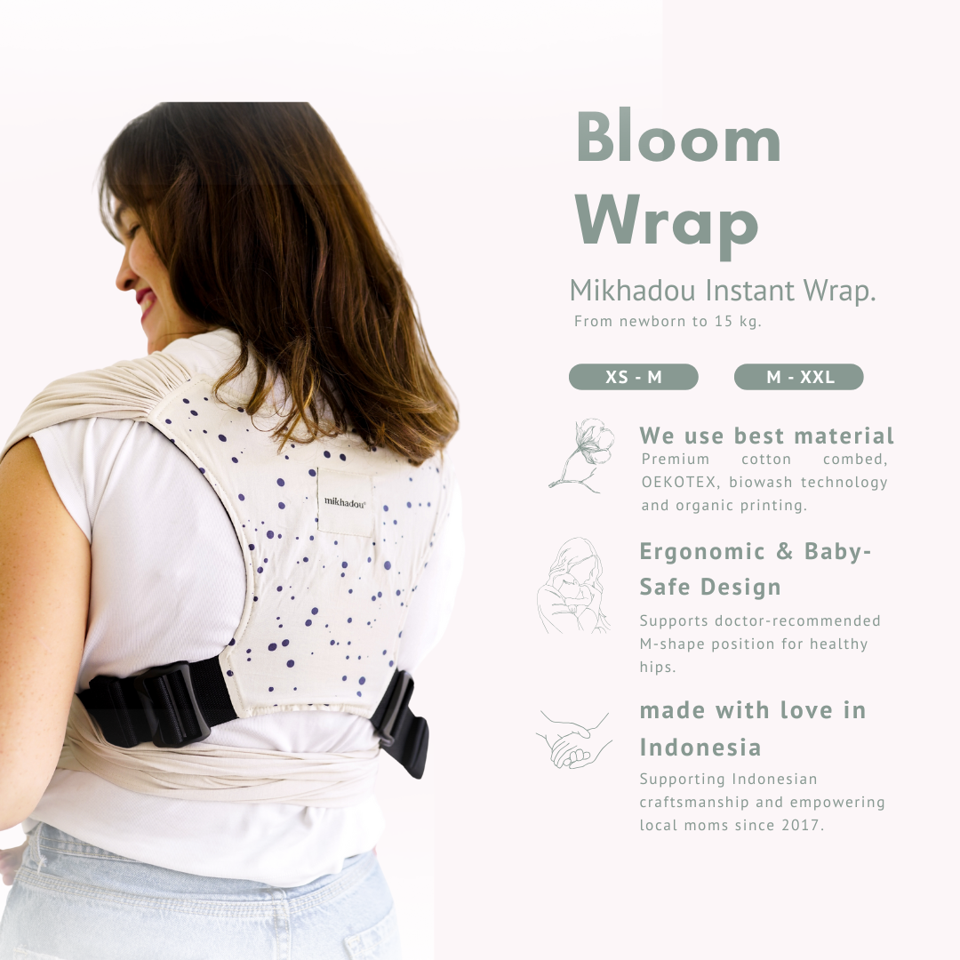 Instant Bloom Wrap Oat - Gendongan Bayi