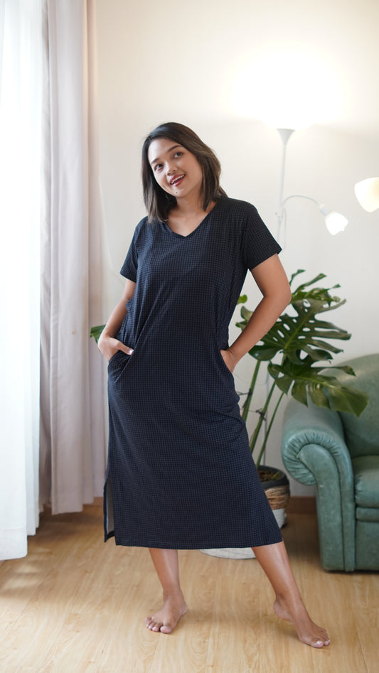 Nursingwear - Soiree Dress Carre | Baju Menyusui