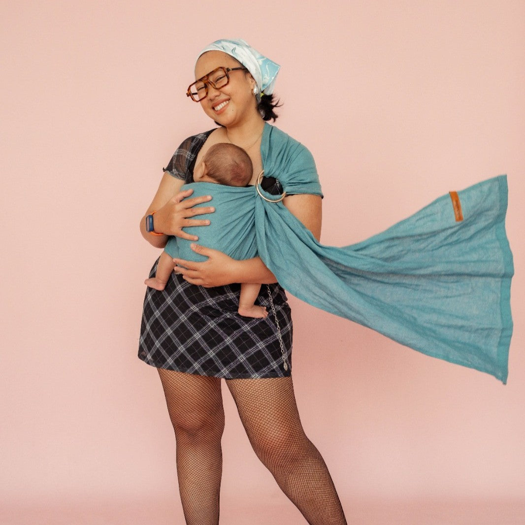 Ring Sling Ocean Linen - Gendongan Bayi
