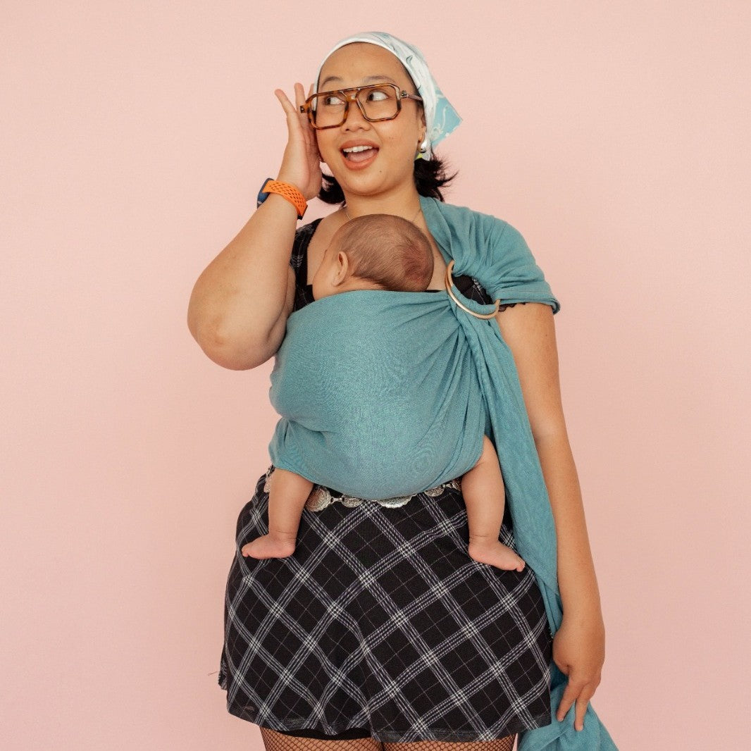 Ring Sling Ocean Linen - Gendongan Bayi