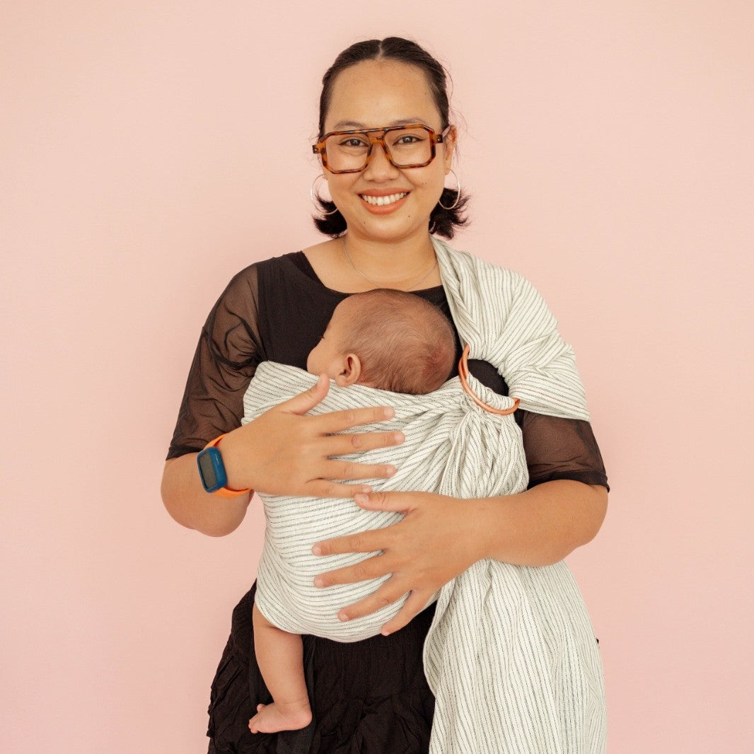 Ring Sling Stripe Linen - Gendongan Bayi