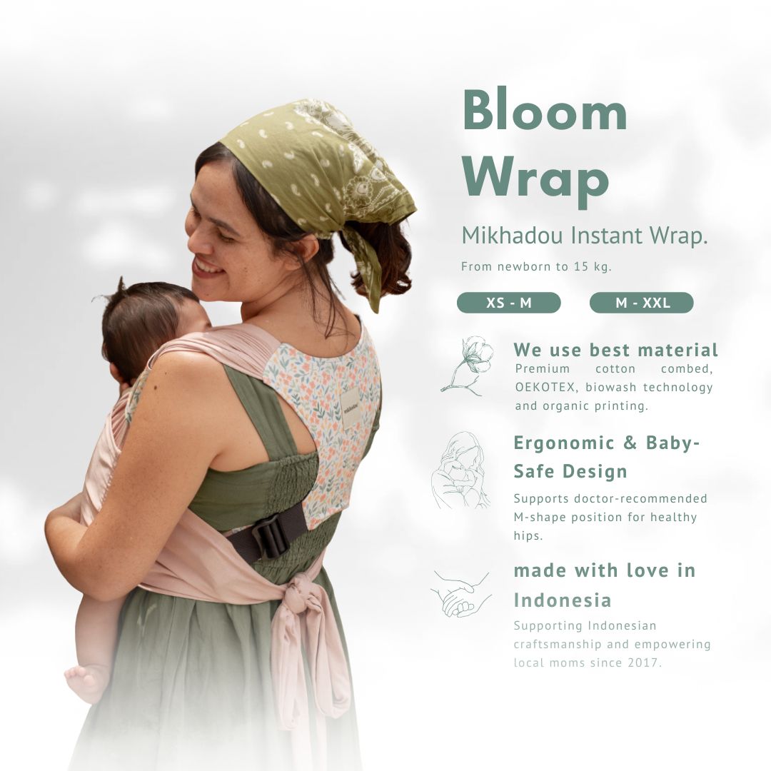 Instant Bloom Wrap Rose - Gendongan Bayi